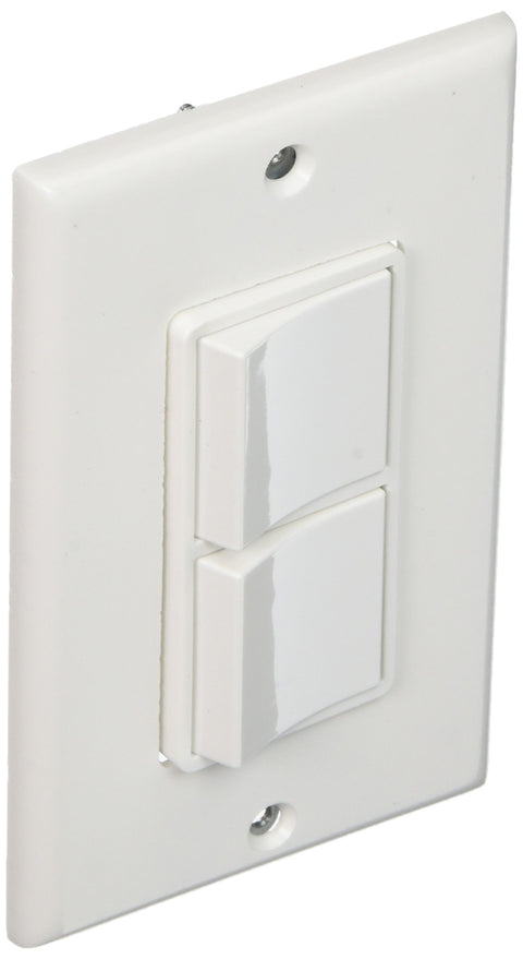 Leviton Decora 5679-W Two Grounding Rocker Switches with Wallplate