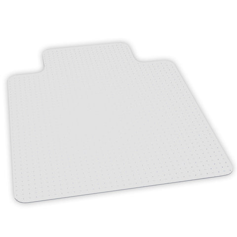 Chair Mat for Flat to Low Pile Carpet, 45"x53" Rectangle with Lip