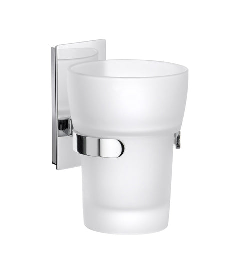 Smedbo SME_ZK343 Holder with Glass Tumbler, Polished Chrome