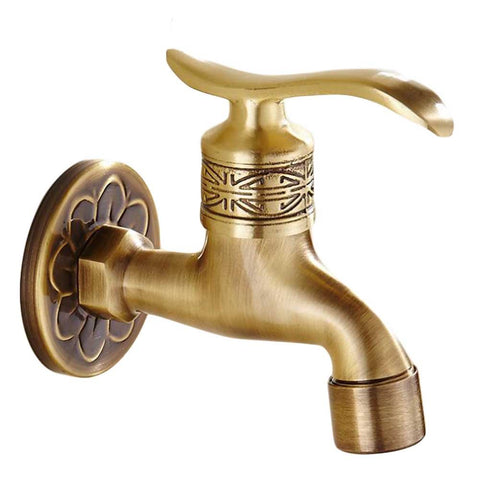 Panda Legends Brass Antique Faucet Mop Pool Faucet Wall Faucet Kitchen/Garden