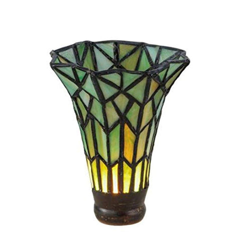 Meyda Tiffany 29042 Tiffany Pond Lily Lamp Shade, 4" Width x 5.5" Height, Green
