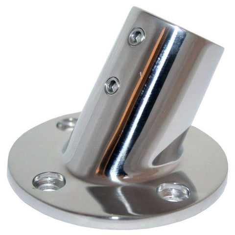 Whitecap 316 Stainless Steel 60 Deg Round Base 1''