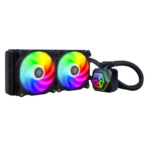 SilverStone Technology Permafrost PF240-ARGB V2 240mm All-in-One Liquid Cooler, SST-PF240-ARGB-V2,Black