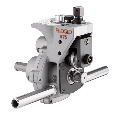 RIDGID 25638 Model 975 2-in-1 Portable Combo Roll Grooving Machine for Manual Use or Power Drive Mount, with 1/2" to 6" Pipe Capacity