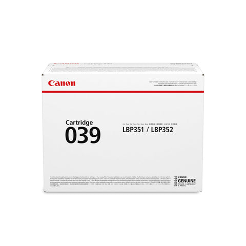 Canon Genuine 039 Black Toner Cartridge Compatible with LBP351dn, LBP352dn
