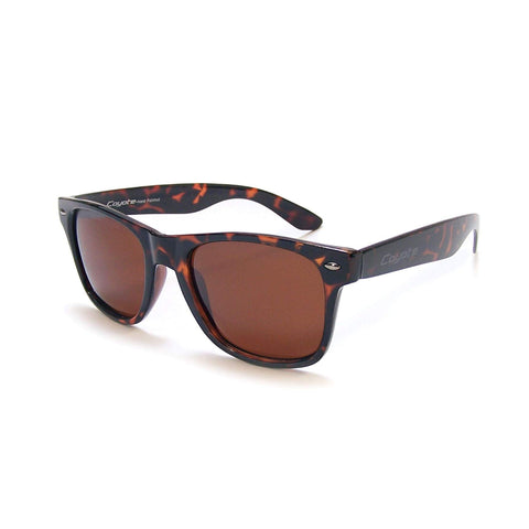 Coyote Eyewear P-23 Polarized Sunglasses, Tortoise/Brown