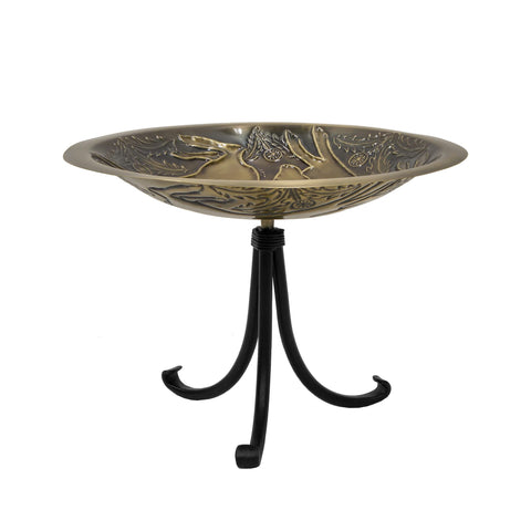 Achla Designs Three Hares Birdbath with Tripod Stand