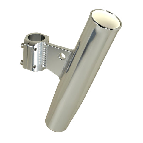 CE Smith - Aluminum Rod Holder - Boat Rod Holder with Vertical Clamp - Fits 1.66" OD Rails