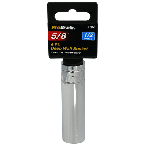 Pro-Grade 14692 1/2-Inch Drive with 6 Point Deep 5/8-Inch Socket