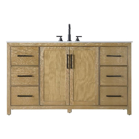 Alina Bathroom Vanity Linen Oak