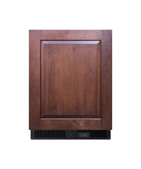 Summit Appliance ALFZ53IF 24" Wide Built-In All-Freezer, ADA Compliant, Panel Ready, 3.7 cu.ft Capacity, Digital Thermostat, High Temperature Alarm, Recessed LED Light, Factory Installed Lock