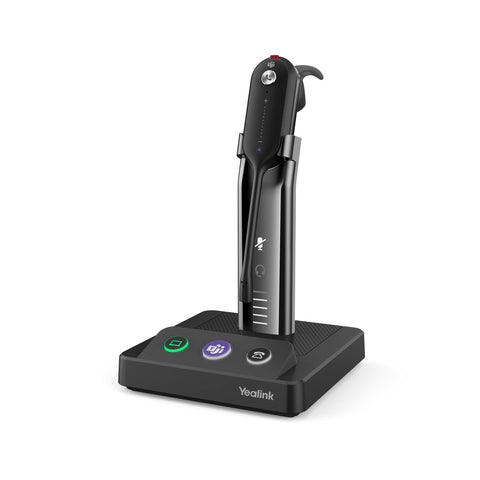 Yealink WH63 Convertible Teams Wireless Noise Canceling Headset - Headset Connects and Works with USB Enabled Desk Phones, Computers and Softphones