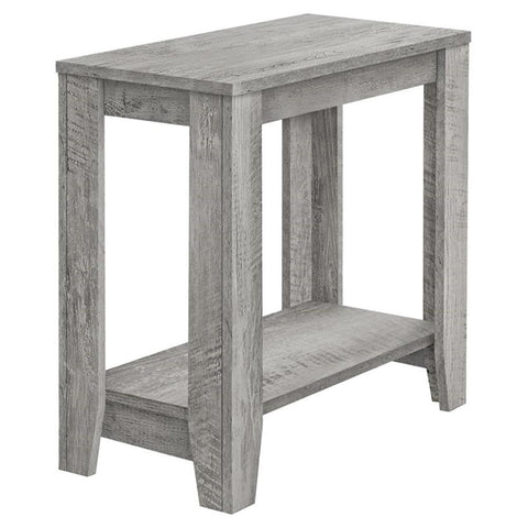 Monarch Specialties I 3380 Accent Table, Side, End, Nightstand, Lamp, Living Room, Bedroom, Laminate, Grey, Contemporary, Modern
