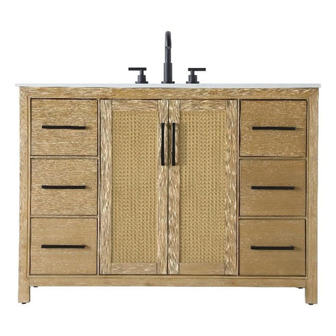 Alina Bathroom Vanity Linen Oak