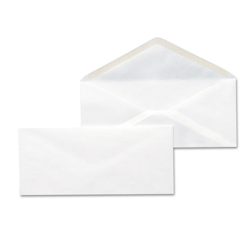 Universal UNV35210#10 Monarch Flap Open-Side Gummed Business Envelope - White (500/Box)