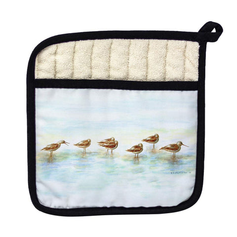Betsy Drake PT024 Avocets Pot Holder