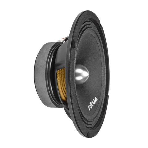 PRV AUDIO 8 Inch Midrange Speaker 8MR500-4 Bullet, 500 Watts Program Power, 4 Ohm, 1.5 in Voice Coil Bullet Speakers for Car Audio Door Louspeaker (Single)