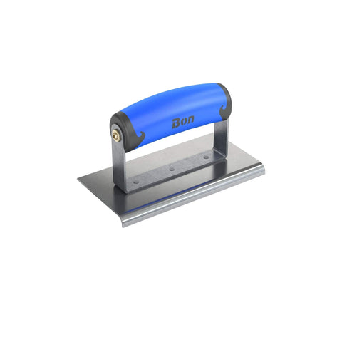 Bon 62-438 6-Inch by 3-Inch Stainless Steel Concrete Sidewalk Edger with 1/4-Inch Radius and 3/8-Inch Deep Comfort Grip Handle