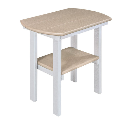 American Furniture Classics Model 516BW Fan Back Balcony Glider in Blue with a White Base Made in the USA