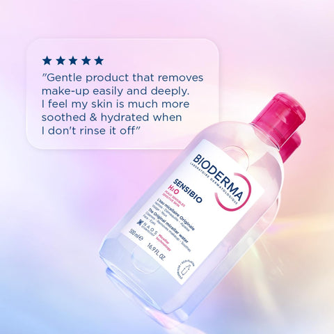 Bioderma - Sensibio - H2O Micellar Water - Makeup Remover Cleanser - Face Cleanser for Sensitive Skin