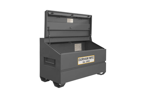 Slope Lid Jobsite Storage Box 31 Cu. Ft. 14 Gauge Steel 60 X 30 X 39-3/8 Gray