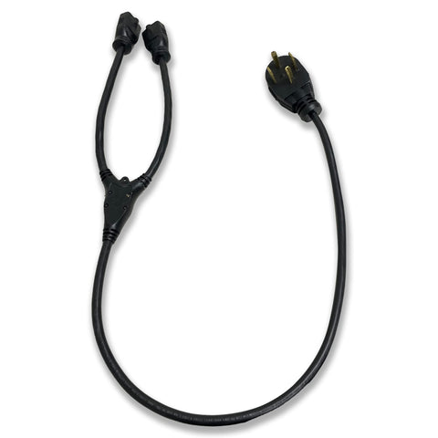 4-prong Y-cord for use with two 208-240V laundry appliances