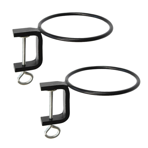 Achla Designs SFR-06C-2 Clamp-On Flowerpot Ring, Black