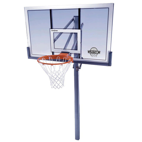 Lifetime 78888 In-Ground Power Lift Backboard Basketball System, 54-Inch