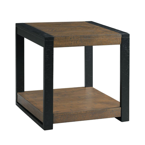 Picket House Furnishings Enrico Square End Table in Walnut