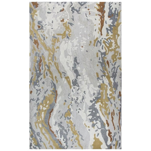 Rizzy Home Alora Decor Lapis 10' x 13' Gray/Medium Gray/Lt. Gray/Lt. Green Hand-Tufted Rug