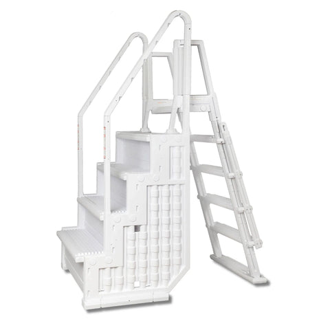 Easy Pool Step with Outside Ladder