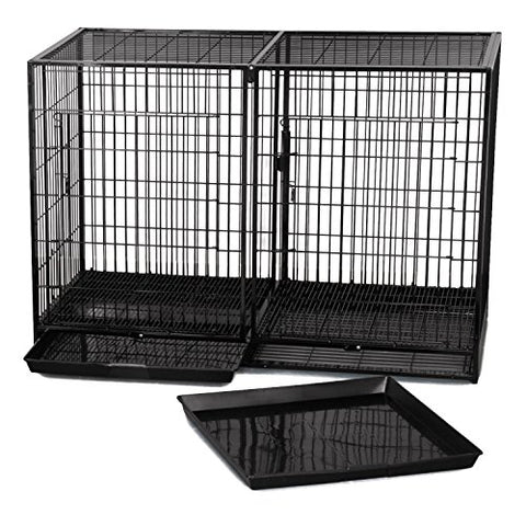 ProSelect Replacement Trays for Modular Cages, Black ABS-Plastic Trays Modular Cages, 2¼” x 23¼“ x 1½”