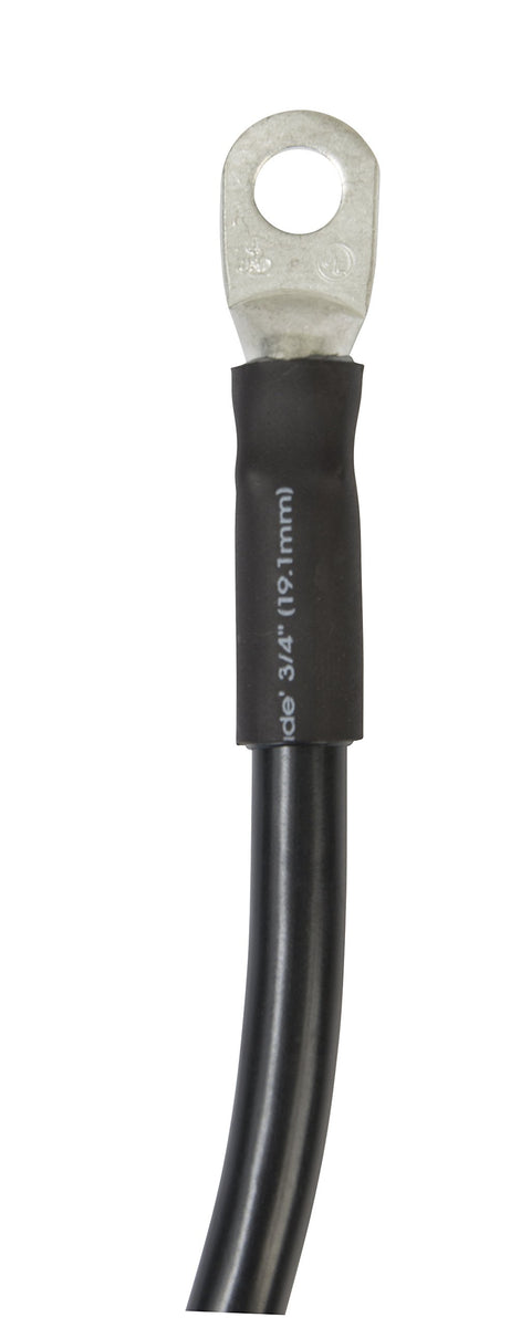 Ancor 189130 Marine Grade Electrical Premium Tinned Boat Battery Cable Assemblies (4-Gauge, Size 5/16 Stud, Black, 18-Inches-Pack)