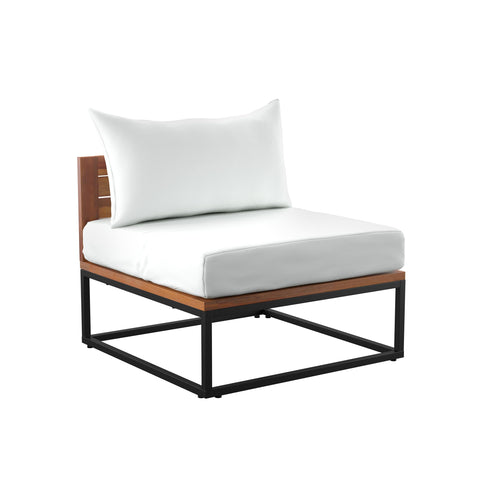 SEI Furniture Taradale Outdoor Coffee Table and Chair Set – 2pc, 2, White