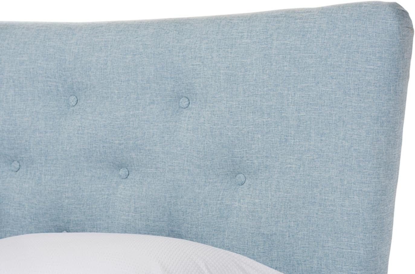 Baxton Studio Hannah Queen Platform Bed in Light Blue