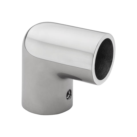 Whitecap S-1491C 90° Elbow Rail Fitting - 7/8", CP/Zamac