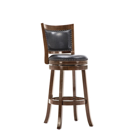 Boraam Bristol Bar Height Swivel Stool, 29-Inch, Cappuccino