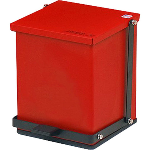 Step-On Can, 16 Qt, Red