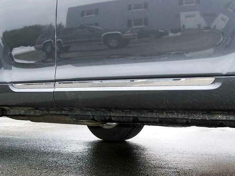 QAA is Compatible with 2008-2013 Toyota Highlander 4 Piece Stainless Body Molding Insert Trim Kit, 1" Width MI28110