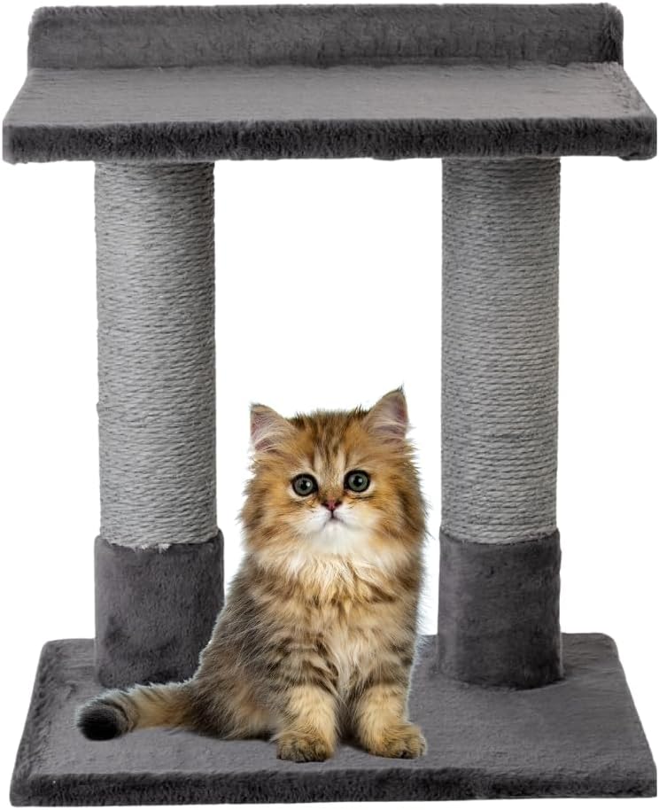 24 Inch Classic Comfort for Indoor Modern Premium Cats and Kittens Scratcher Larger Base for Better Stability, Grey