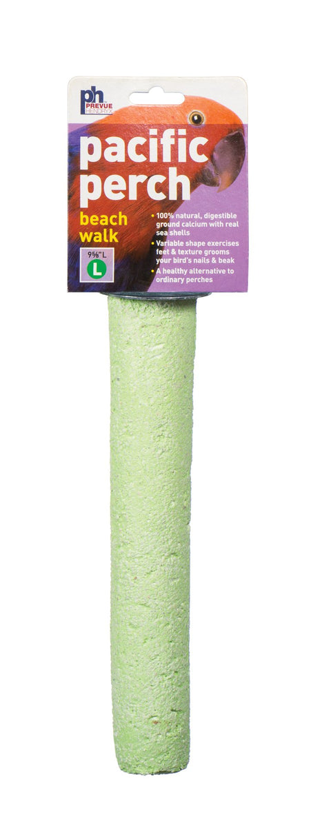 Prevue Pet Products Pacific Perch Beach Walk X-Large - Natural Seashell Mineral Bird Perch for Cage Accessory, Foot Exercise & Beak Grooming, Ideal for X-Large Birds