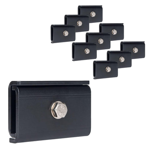 ICC Ladder Rack End Splice Kit – 10-Pack | Steel, Black Powder Coat, Joins Runway Sections