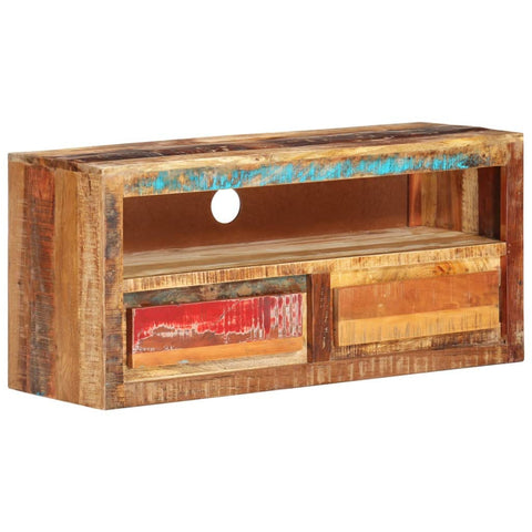 vidaXL TV Cabinet Multicolor Solid Reclaimed Wood Medium TV Cabinet