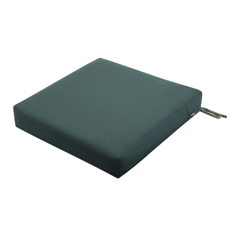Classic Accessories Ravenna Water-Resistant 21 x 19 x 5 Inch Patio Seat Cushion, Mallard Green, Patio Loveseat Cushion