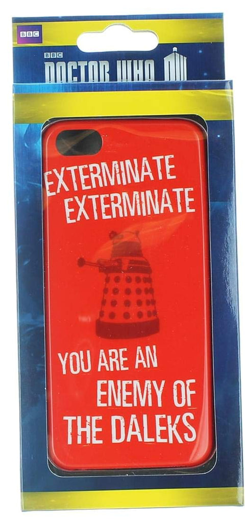 Underground Toys Doctor Who iPhone 5 Hard Snap Case Exterminate You are The Enemy of The Daleks red