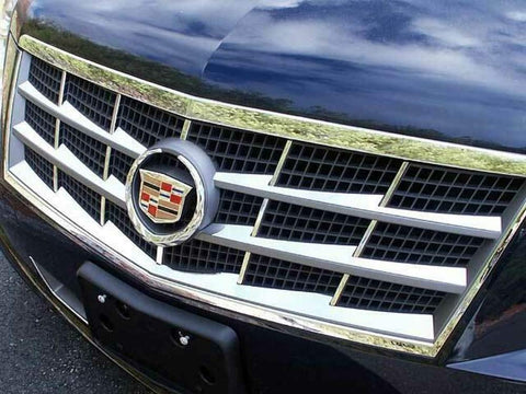 QAA is Compatible with 2008-2011 Cadillac STS 6 Piece Stainless Front Grille Accent Trim, Insert Package SG45236