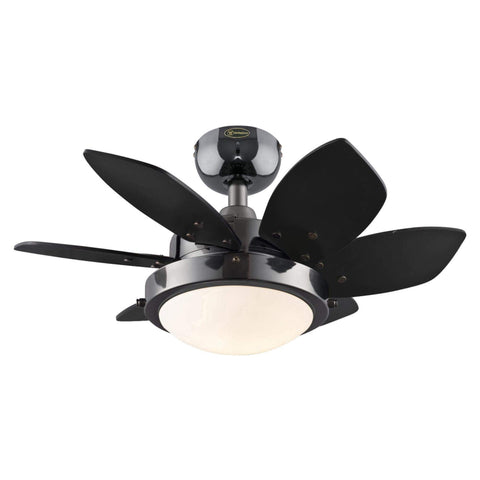 Westinghouse 7224600 Quince LED Ceiling Fan with Light, 24 Inch, Gun Metal