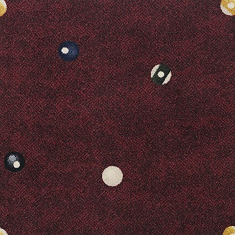 Joy Carpets Games People Play - Gaming & Sports Area Rugs Open Table, 5'4" x 7'8", Burgundy