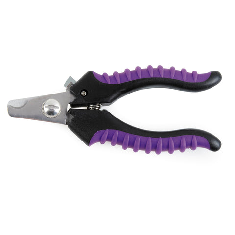 Master Grooming Tools Ergonomic Pro Nail Clippers — Stainless Steel Clippers for Trimming Pet Nails - Purple, Small, 5?"