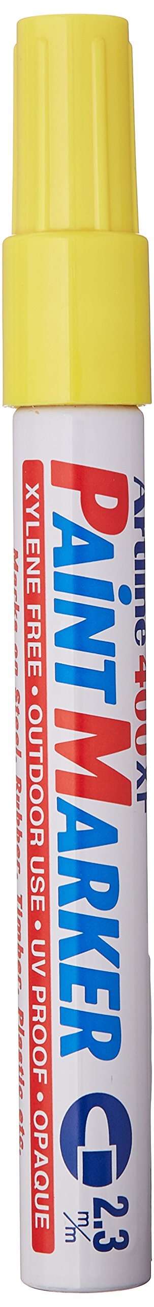 Shachihata Paint Marker, Bullet Tip, 2.3mm, Indoor/Outdoor Use, Yellow (LCC47105)